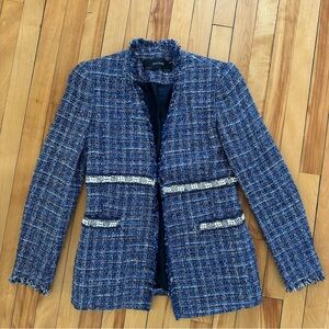 Blue Tweed Women's Blazer